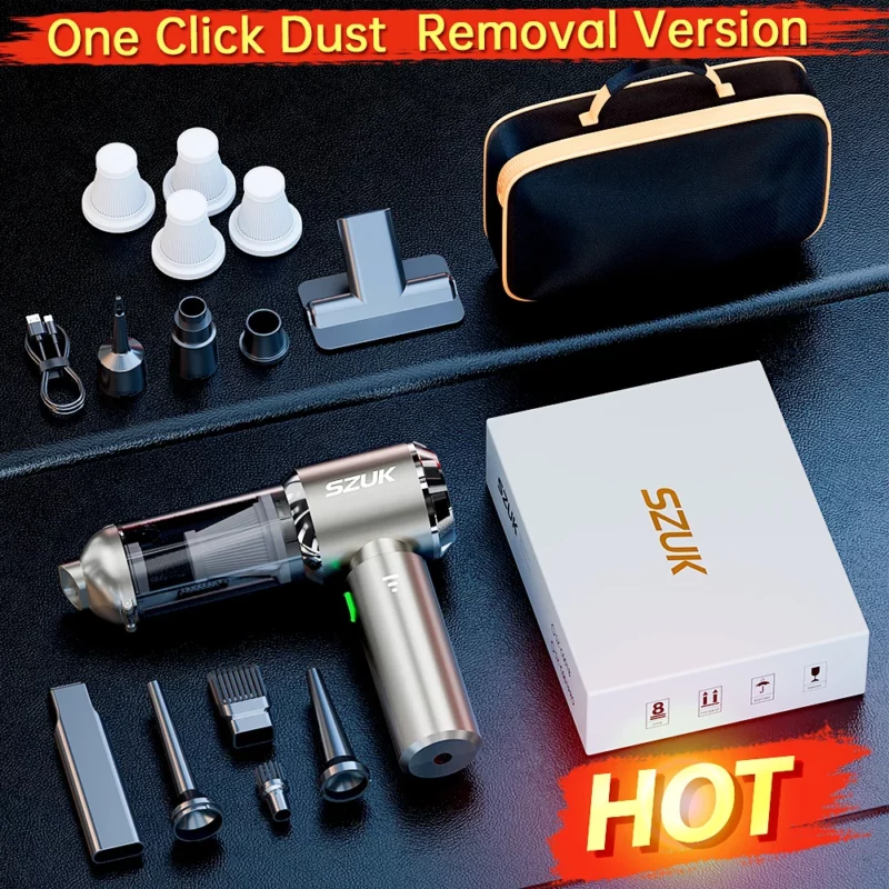 SZUK New Mini Car Vacuum Cleaner 985000Pa Wireless Vacuum Cleaner Powerful Suction Handheld Portable Vacuum Cleaner for car - Image 13