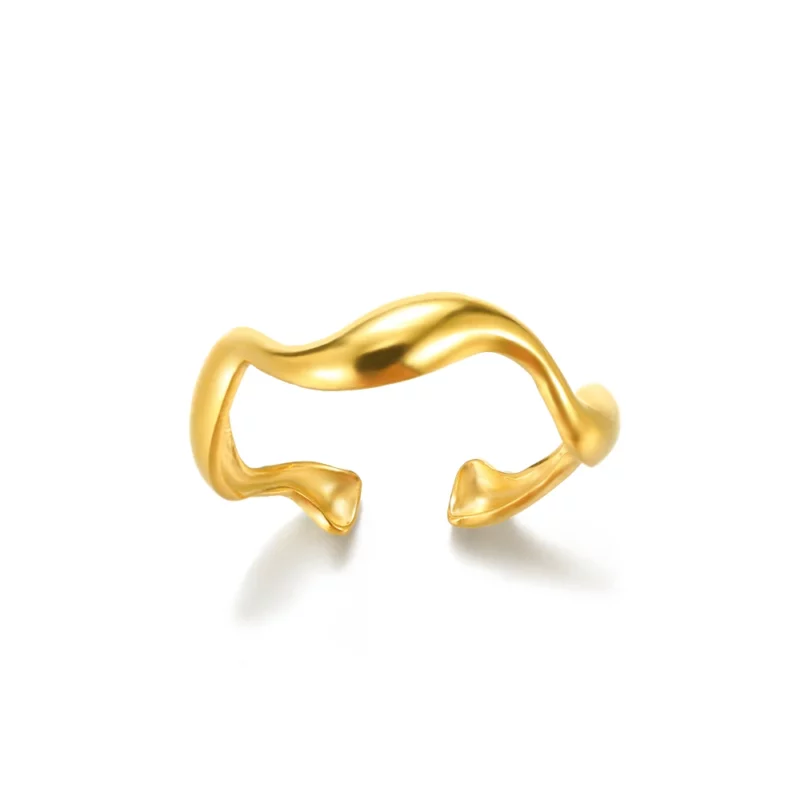 316L Stainless Steel Rings for Women Gold Color Never Fade Luxury Classic rings wedding couple rings Jewelry Free Shipping - Image 43
