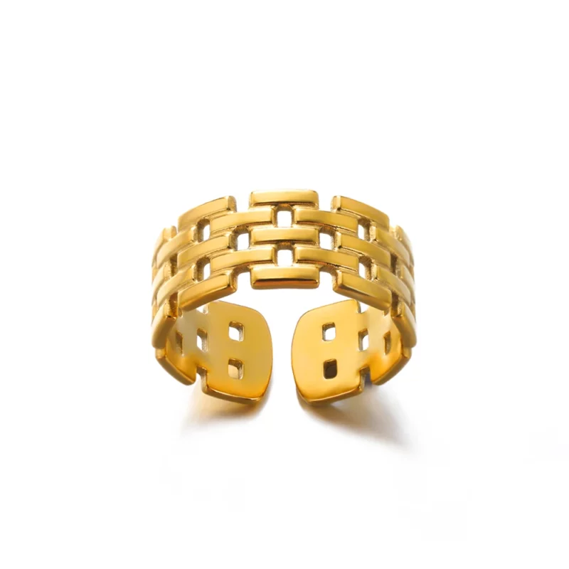 316L Stainless Steel Rings for Women Gold Color Never Fade Luxury Classic rings wedding couple rings Jewelry Free Shipping - Image 8