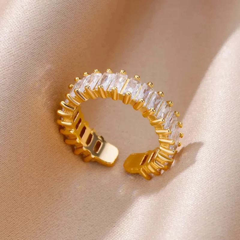 316L Stainless Steel Rings for Women Gold Color Never Fade Luxury Classic rings wedding couple rings Jewelry Free Shipping - Image 37