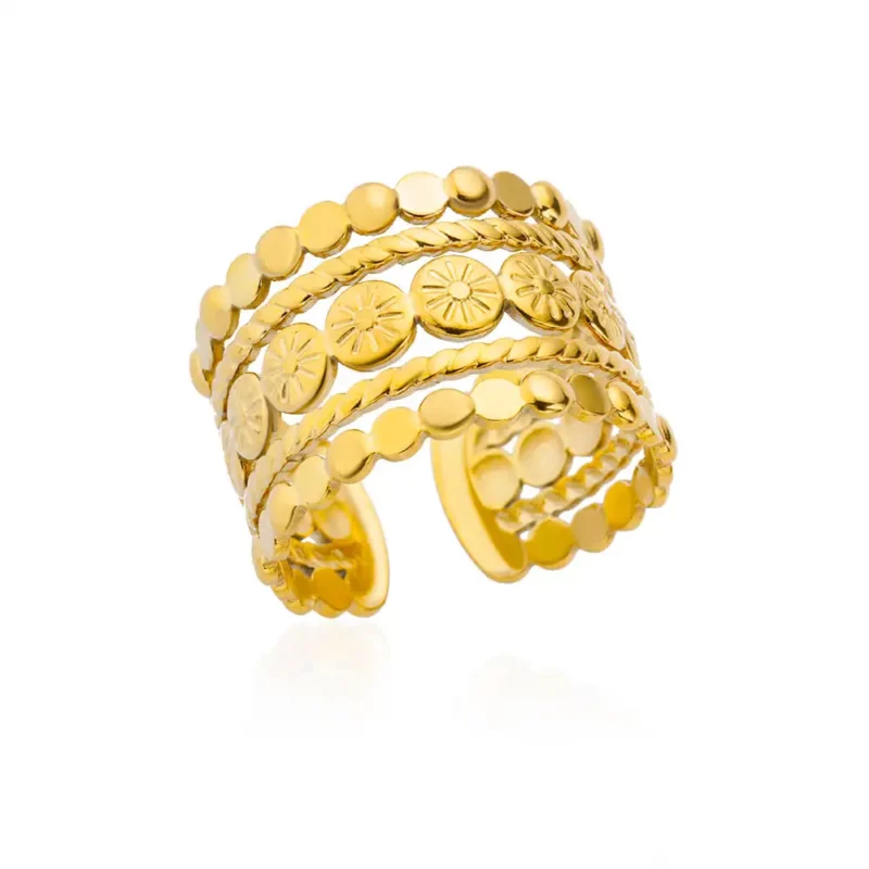 316L Stainless Steel Rings for Women Gold Color Never Fade Luxury Classic rings wedding couple rings Jewelry Free Shipping - Image 28
